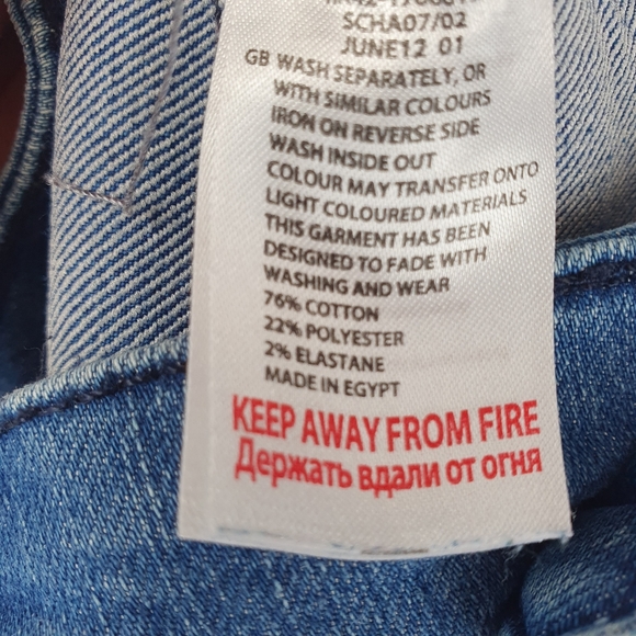 Monsoon 70's Style Flared Jeans Uk12s Blue Bootcut - Picture 7 of 7